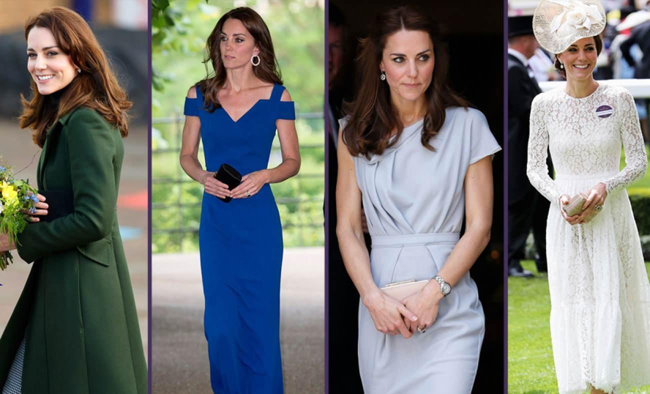 Kate Middleton emektar elbisesiyle göz kamaştırdı! Kate Middleton kıyafetleri