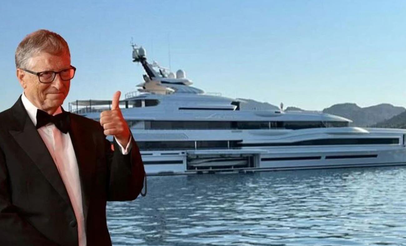 Bill Gates'in 200 milyon dolarlık mega yatı Marmaris'te!
