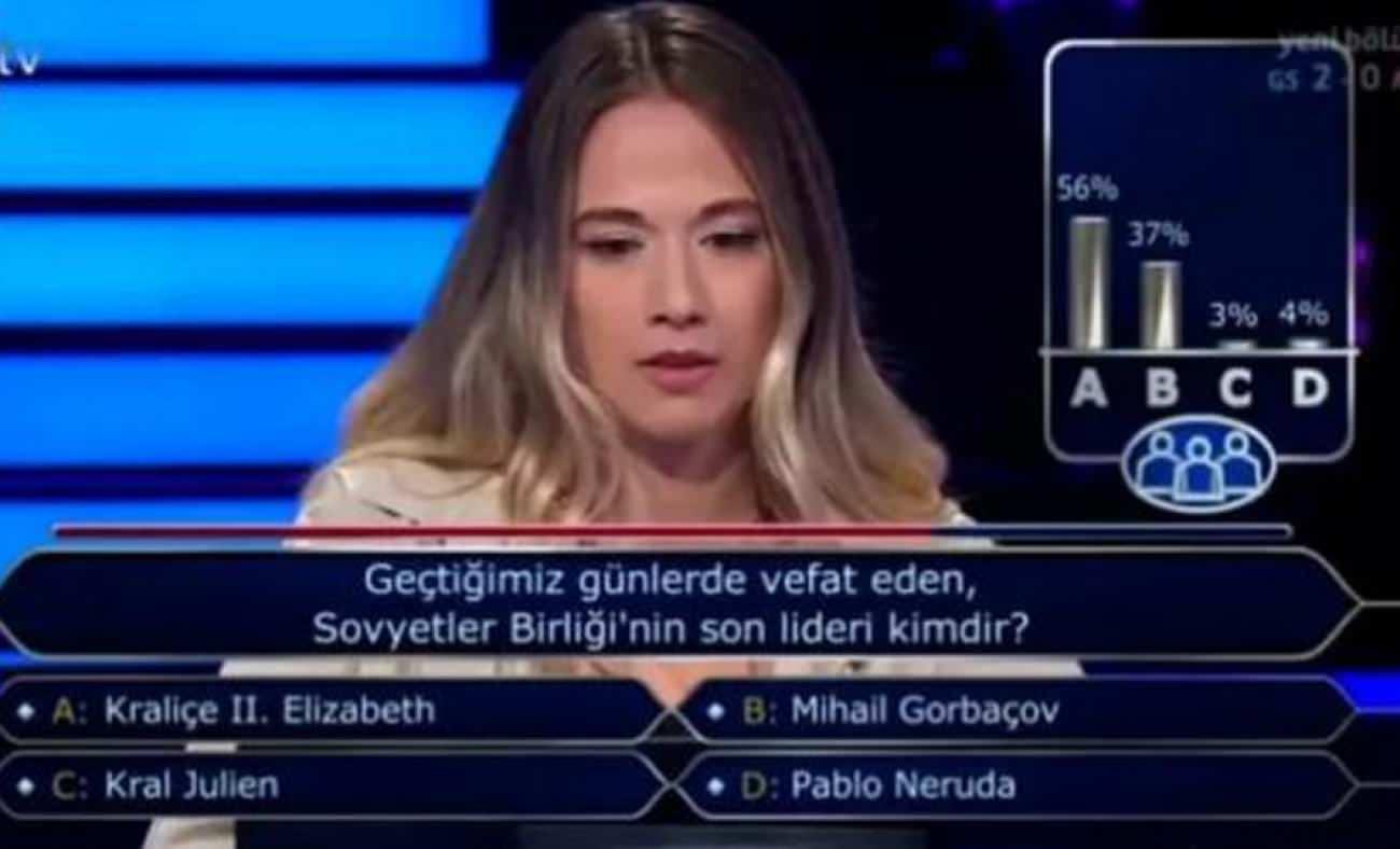 Milyoner'de Sovyetler Birliği rüzgarı! Seyirciler Kraliçe II. Elizabeth deyince olanlar oldu