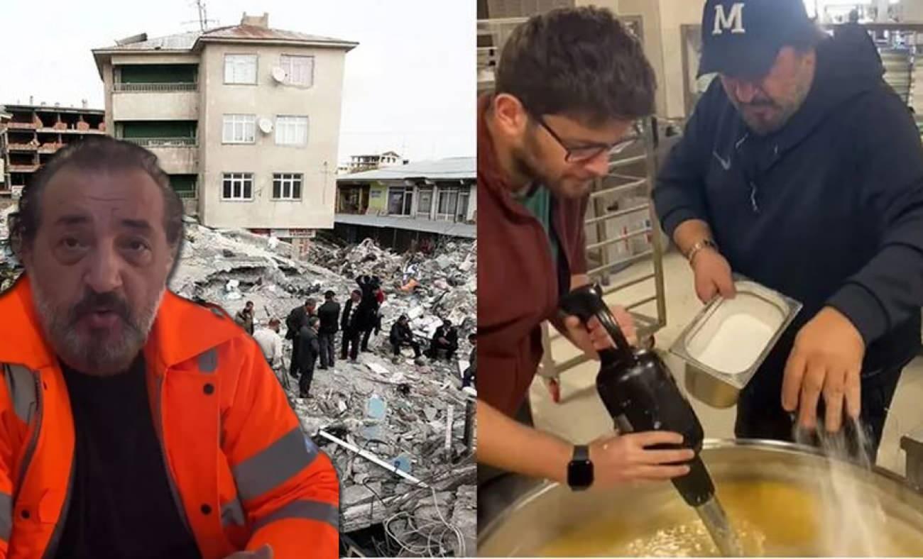 Deprem bölgesinde canla başla çalışan şef Mehmet Yalçınkaya herkese seslendi! "Hiçbir şey..."