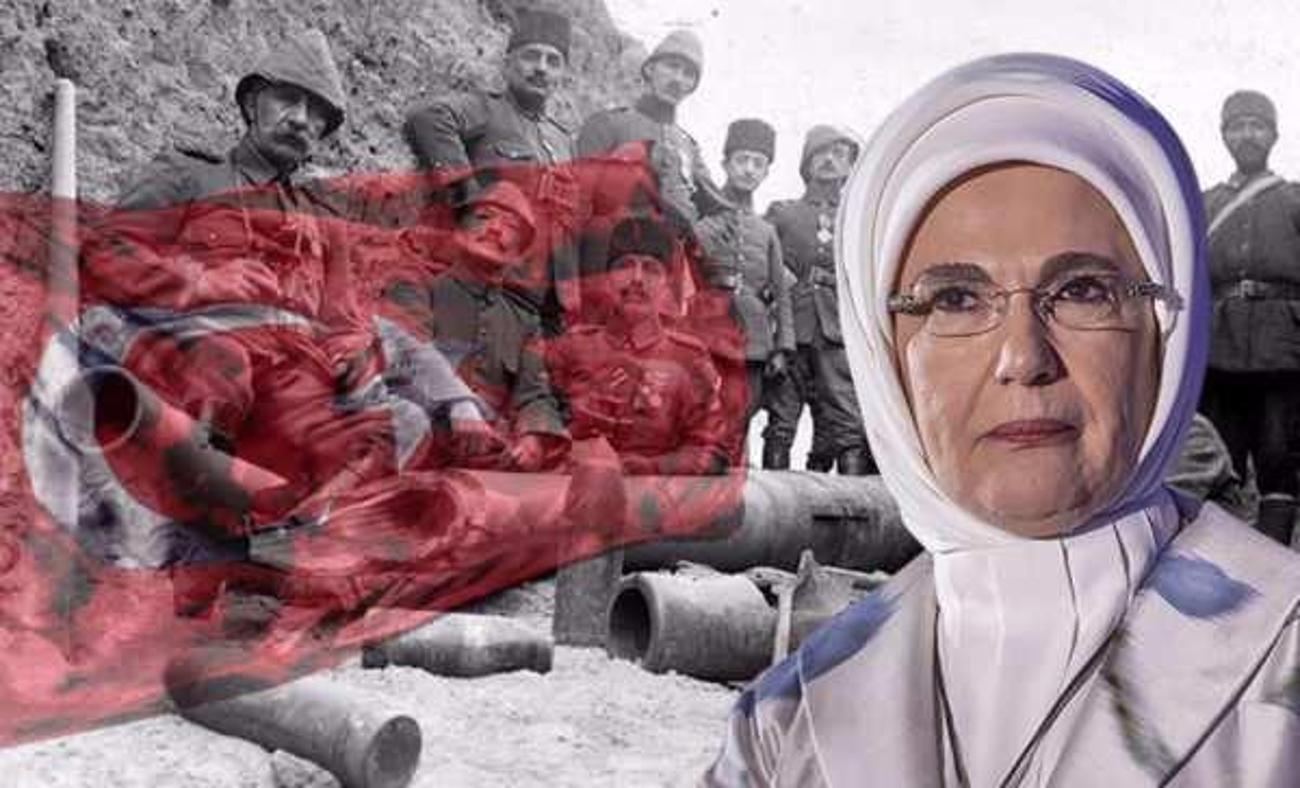 Emine Erdoğan: Şanlı Çanakkale Zaferi'nin yıl dönümünü kutluyorum