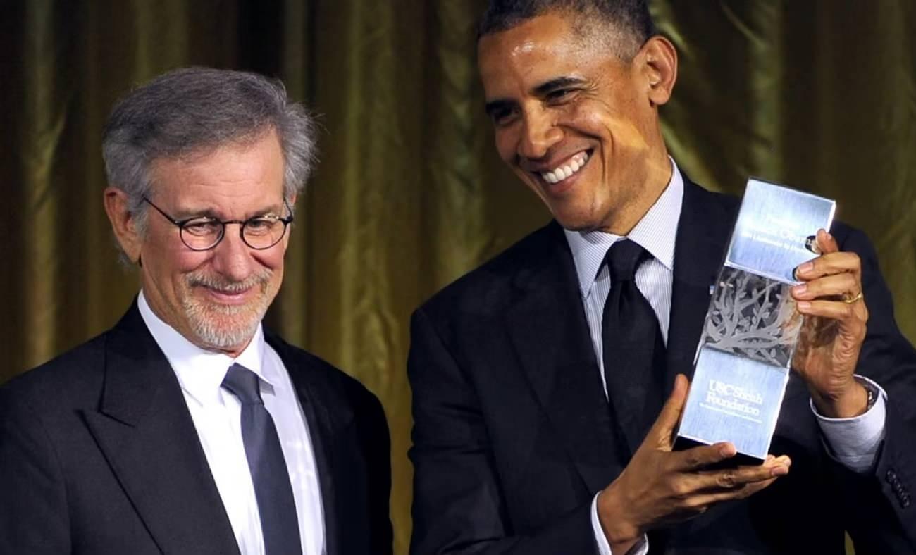 Amerikalı direktör Steven Spielberg ABD eski lideri Barack Obama ile buluştu