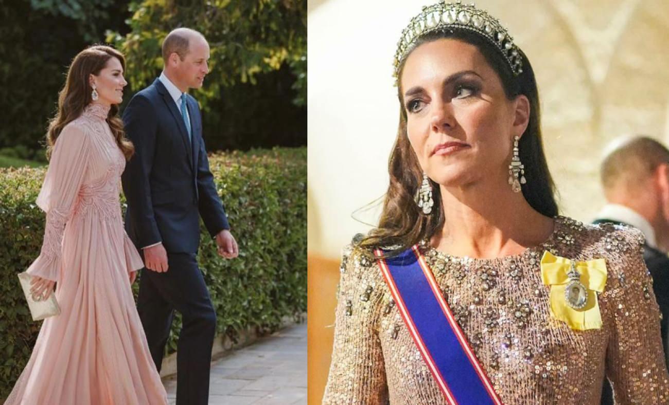 Kate Middleton Ürdün Veliahtının düğününde gelinden rol çaldı! Güzelliğiyle hayran bıraktı