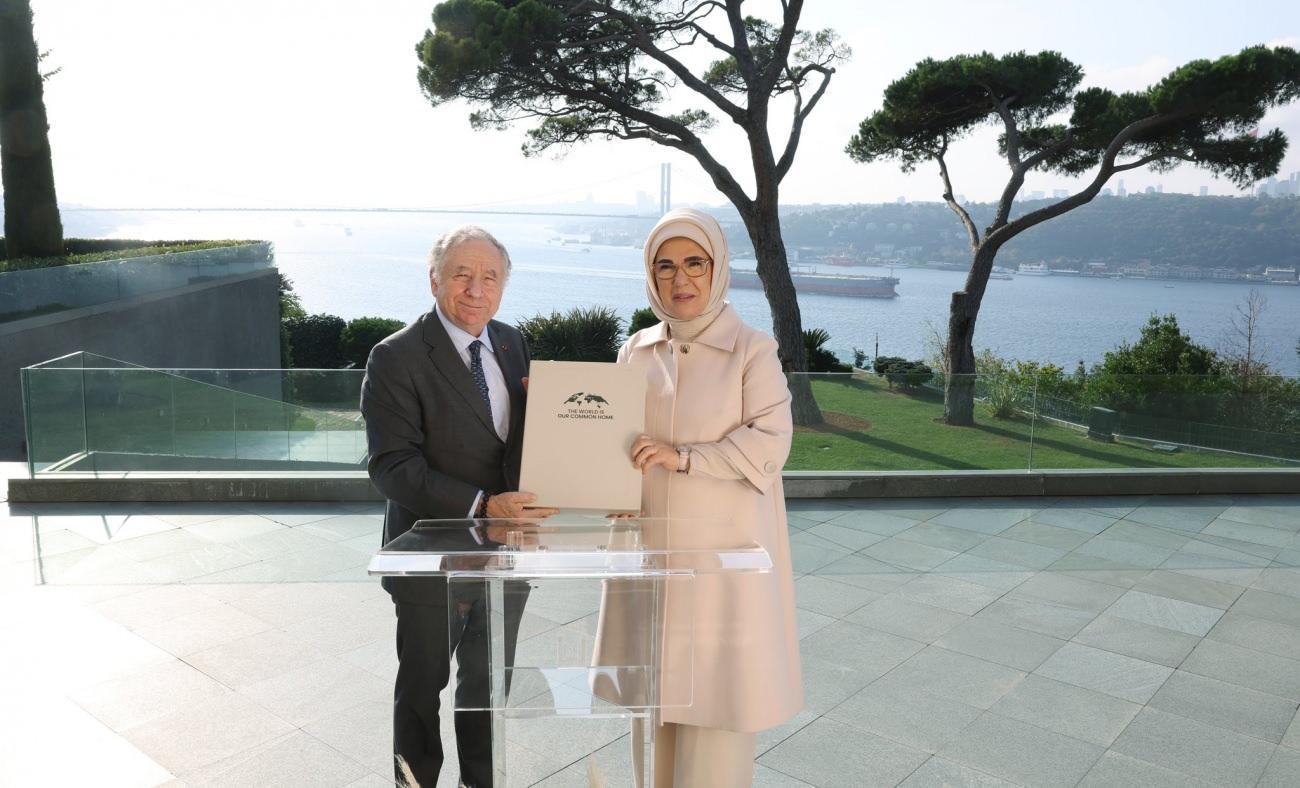 Emine Erdoğan, Birleşmiş Milletler Karayolu Güvenliği Özel Temsilcisi ile bir araya geldi!
