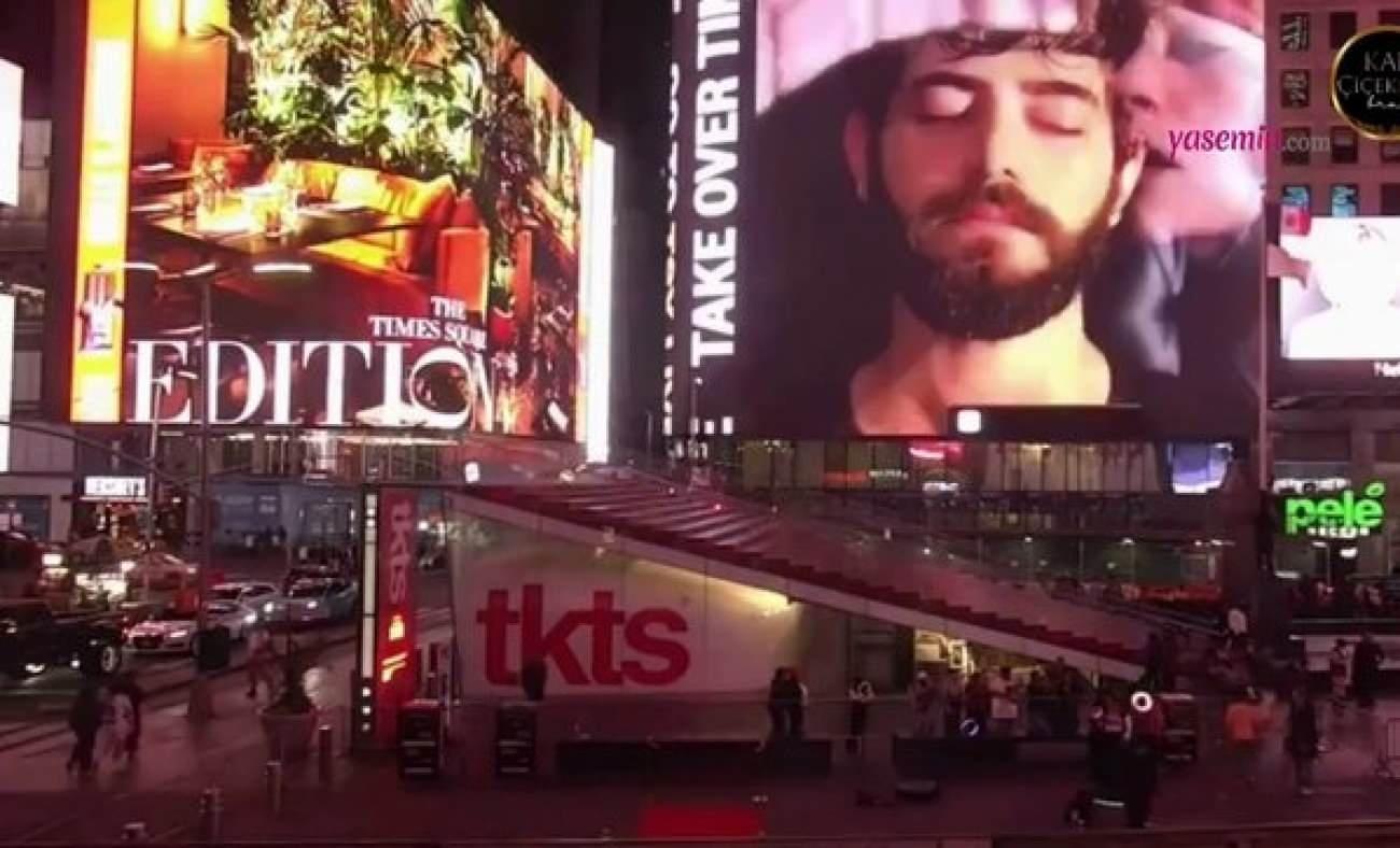 Brezilyalı hayranlardan 'Kan Çiçekleri' dizisine Times meydanında büyük sürpriz!