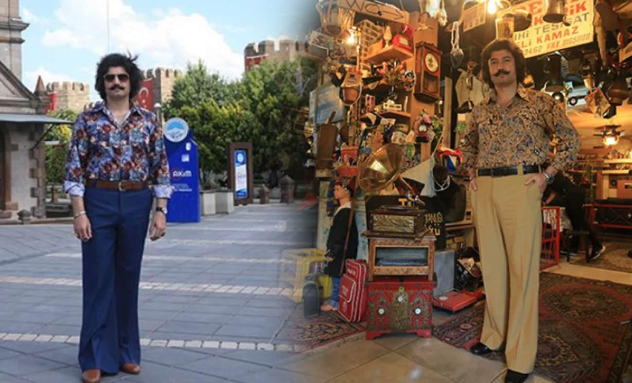 Ali Memil 6 yıldır 70'lerde yaşıyor! Onun öyküsü aşkına karşılık bulamayınca başladı