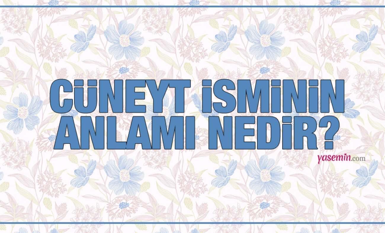 Cüneyt ne demek? Cüneyt isminin anlamı nedir? Cüneyt ismi Kuran'da geçiyor mu?