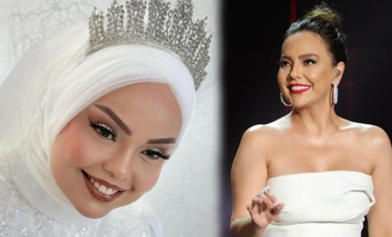 Ebru Gündeş'e benzeyen gelin sosyal medyayı salladı: "İkizi gibi"