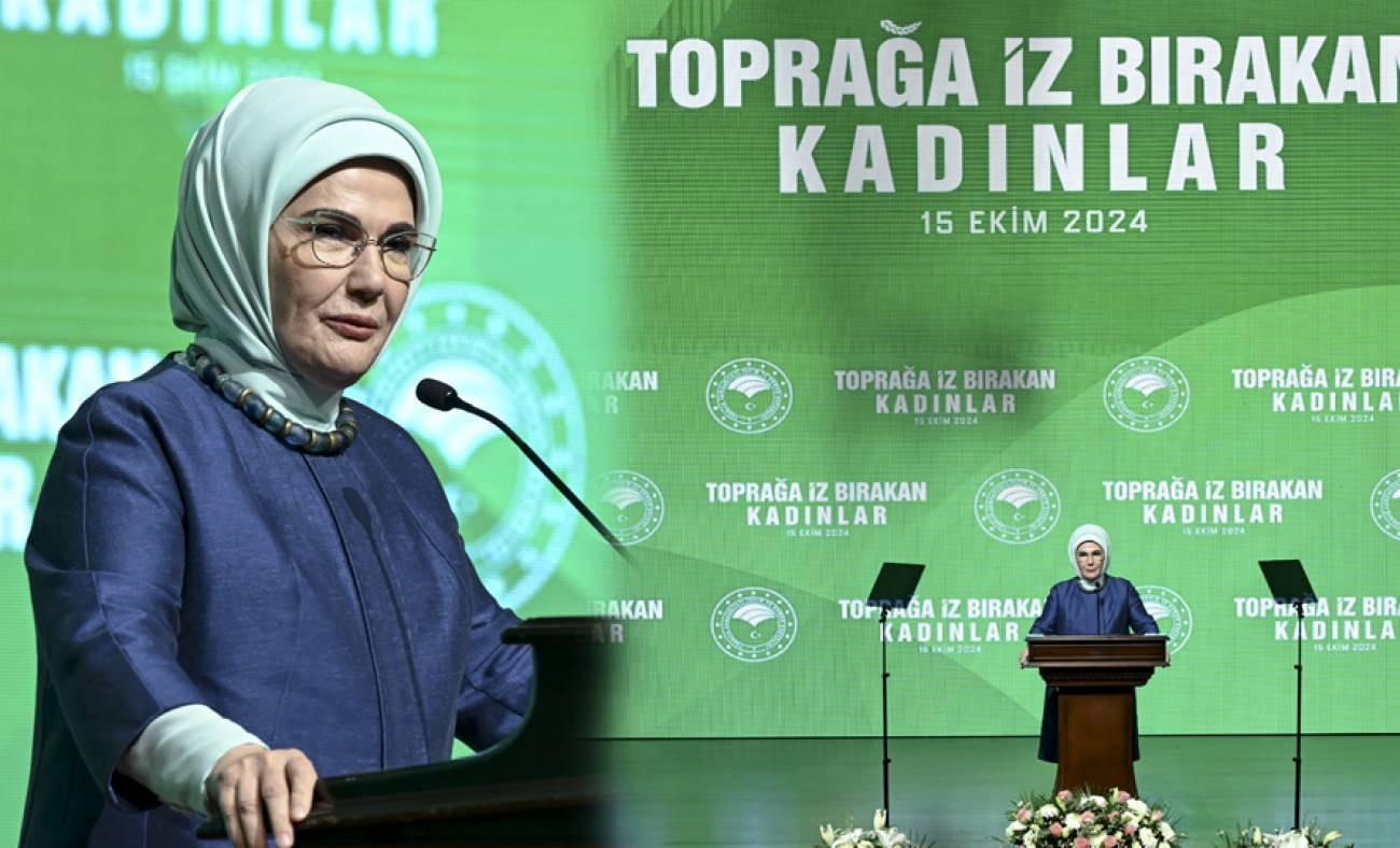 Emine Erdoğan, kadın çiftçiler ile bir araya geldi! Toprağa iz bırakan kadınlar...