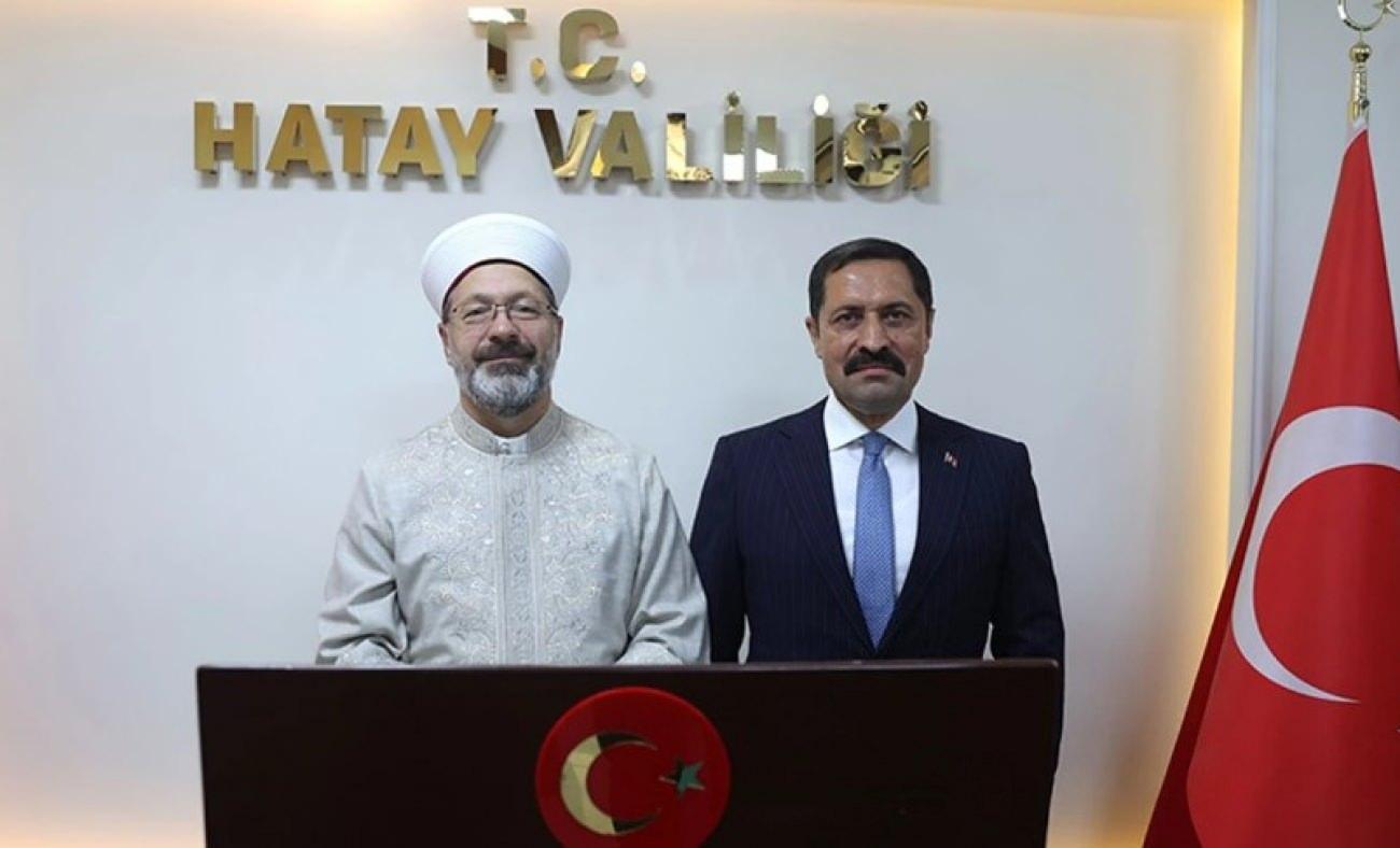 Diyanet İşleri Başkanı Erbaş Hatay'da yapımı tamamlanan 40 caminin açılışına katıldı