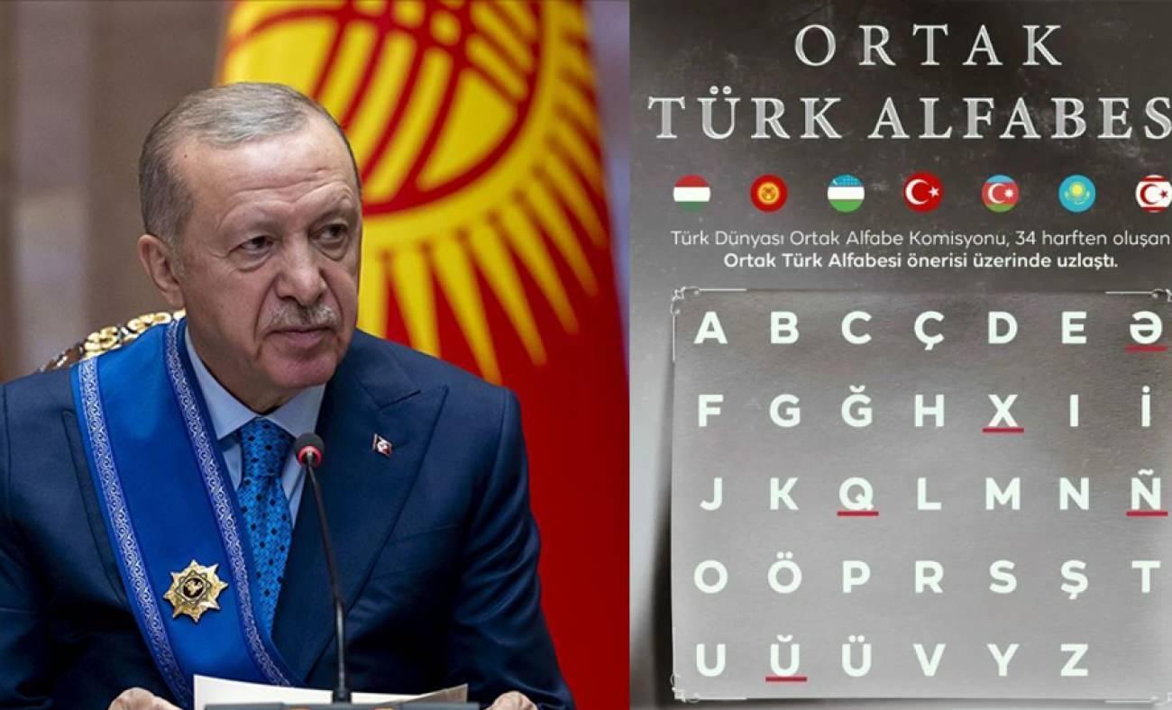 Türk alfabesine 5 yeni harf geliyor! Cumhurbaşkanı Erdoğan açıkladı