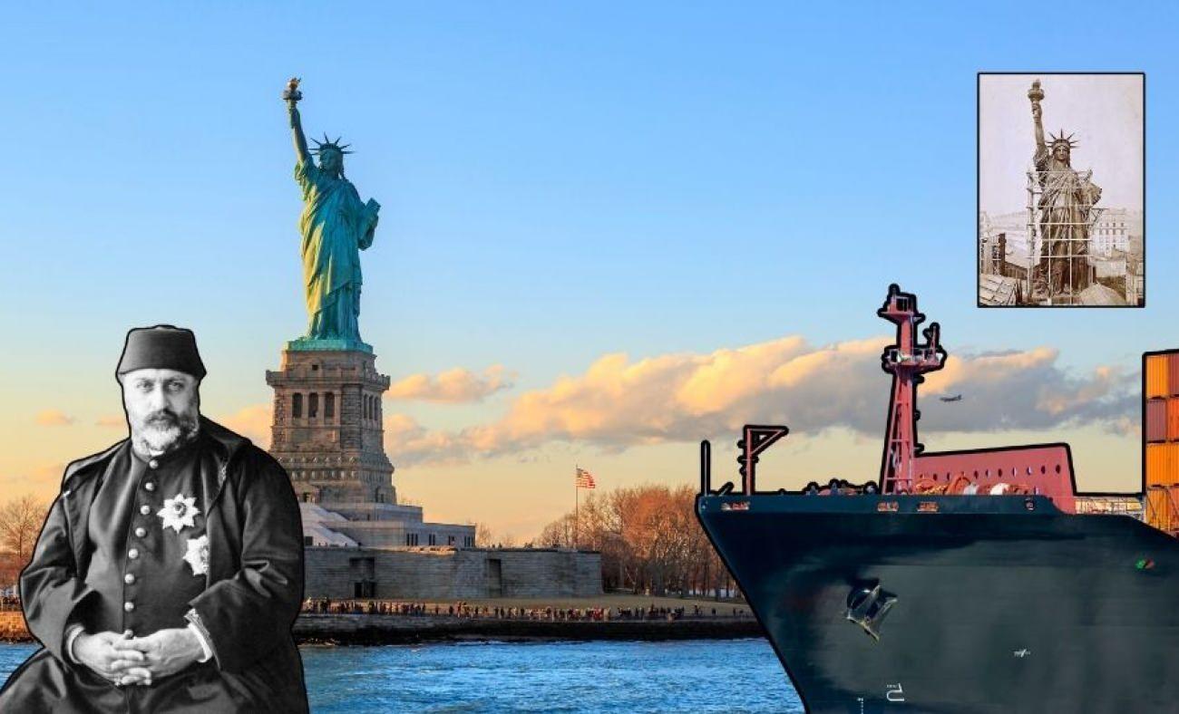 155 yıllık &Ouml;zg&uuml;rl&uuml;k Anıtı'nı meğer Osmanlı yaptırmış! İşte, dev heykelin uluslararası yolculuğu