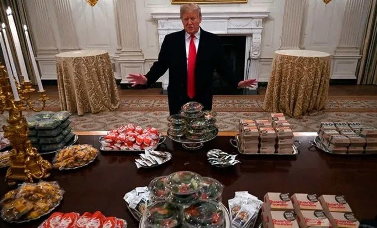 Donald Trump'ın enteresan beslenme menüsü: Sabah mikshake akşam hamburger!