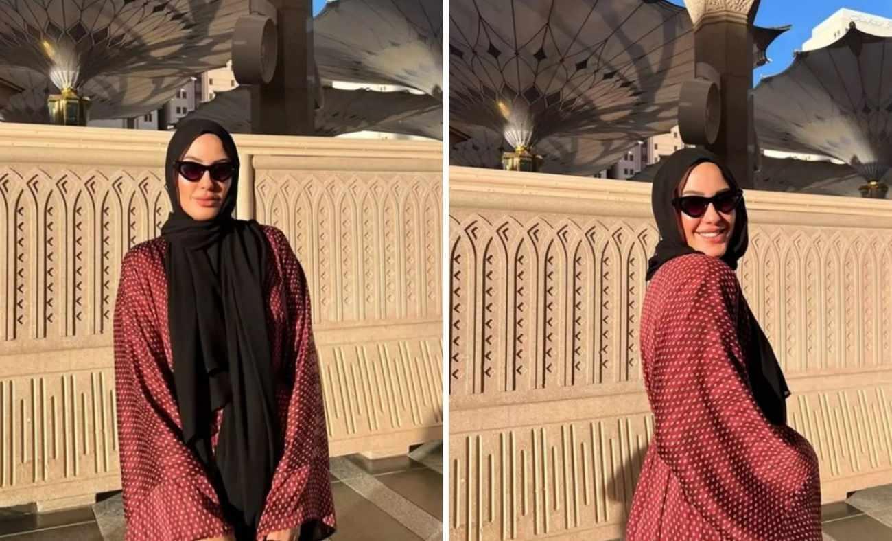 Sahra Işık kutsal topraklara gitti! Tesettürlü halini yayınladı