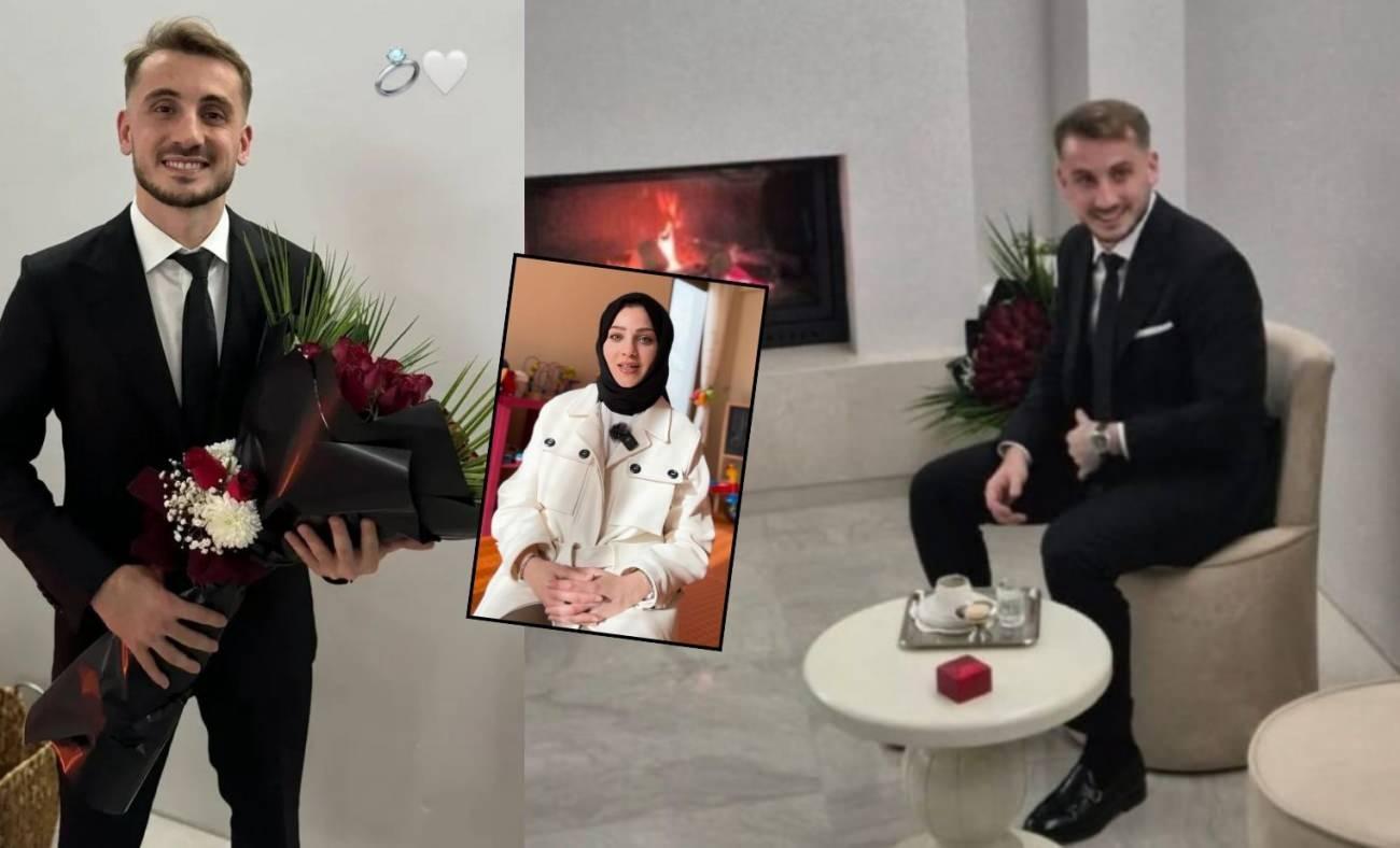 Milli futbolcu Kerem Aktürkoğlu Ceren Azak ile sözlendi!