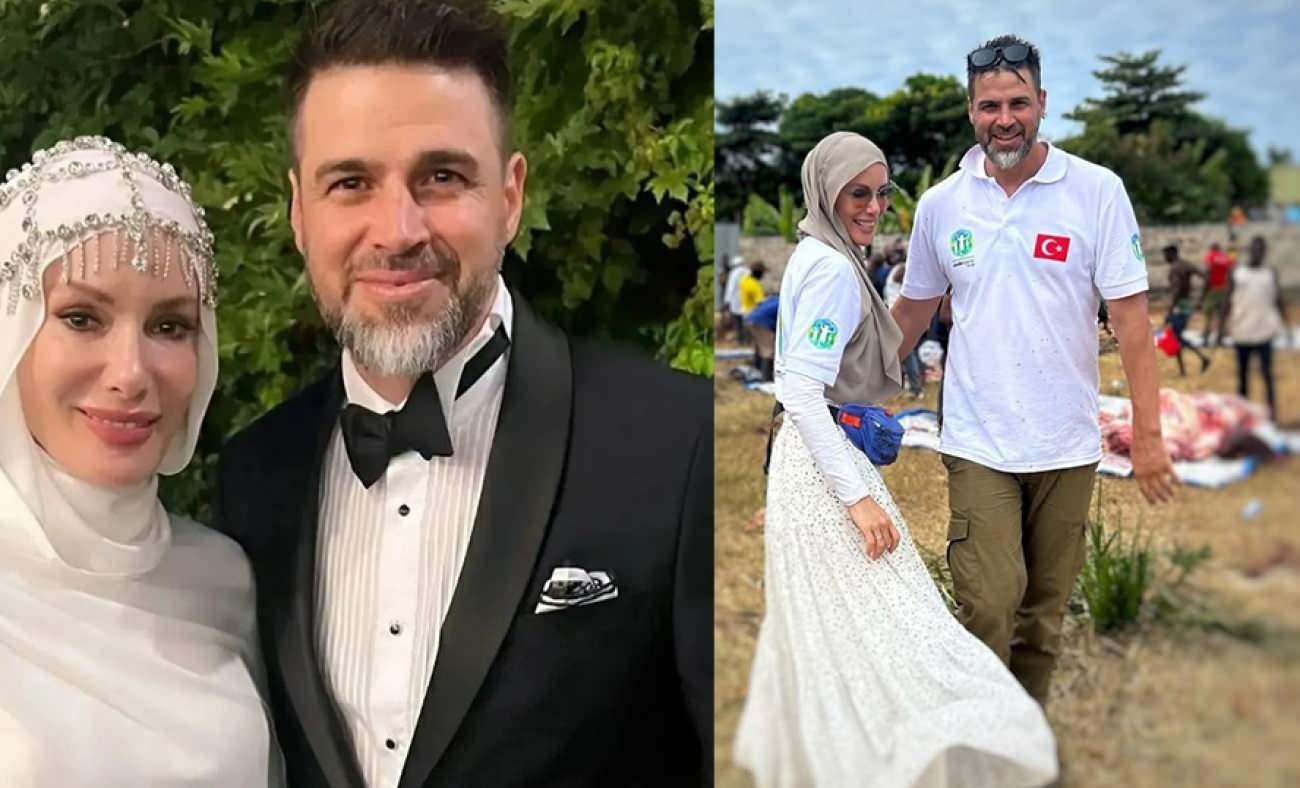 Gamze &Ouml;z&ccedil;elik eşinin k&ouml;y&uuml;ne gitti! O anlar g&uuml;ndem oldu