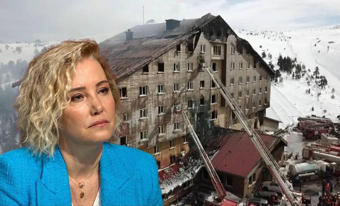 Berna Laçin Kartalkaya'daki yangına olay sözler! Anında linç edildi
