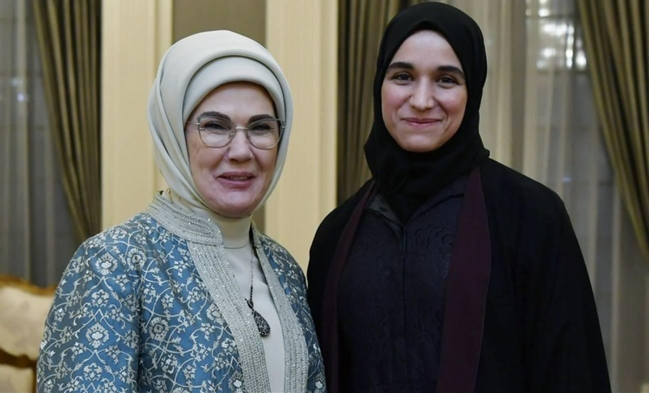 Emine Erdoğan, Şara'nın eşi Latife El Durubi ile bir araya geldi!