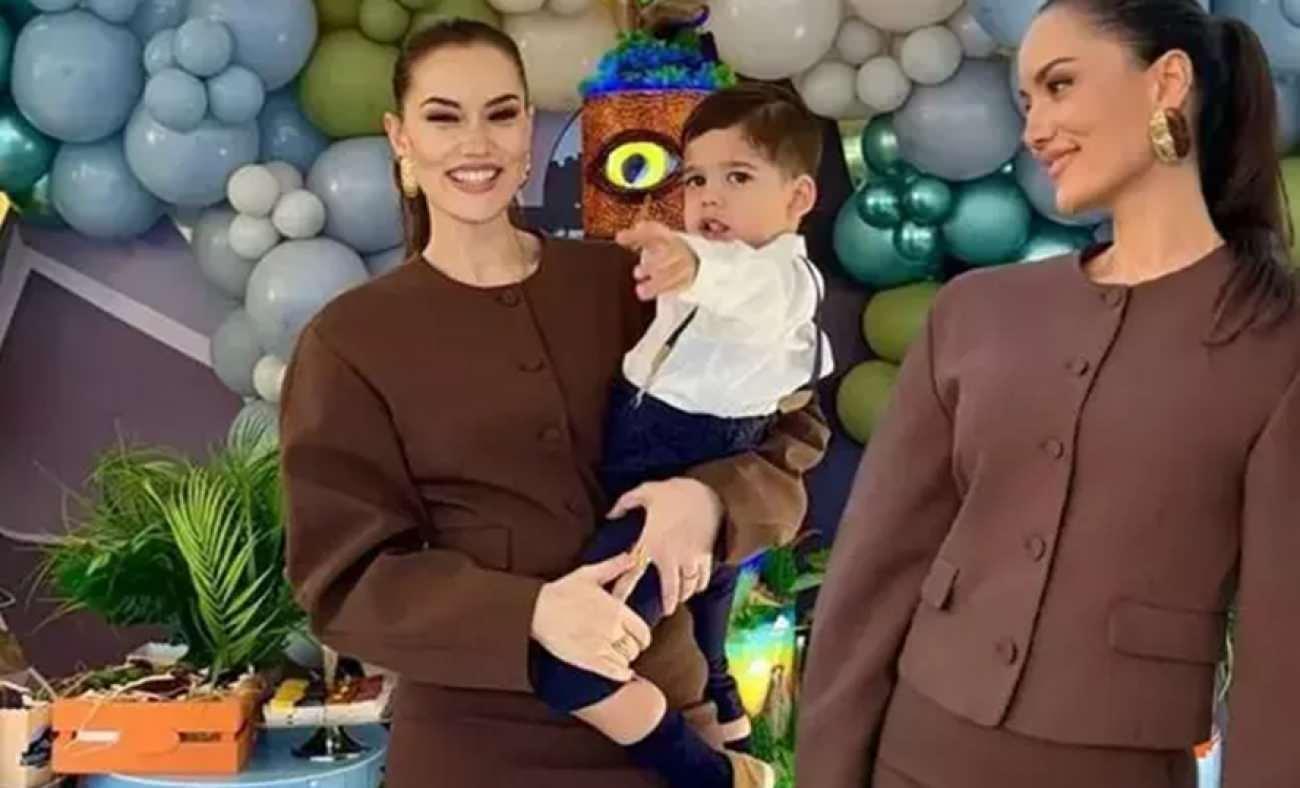 Burak Özçivit ve Fahriye Evcen'in oğulları Kerem 2 yaşına girdi: Çiçek kokulu oğlum!