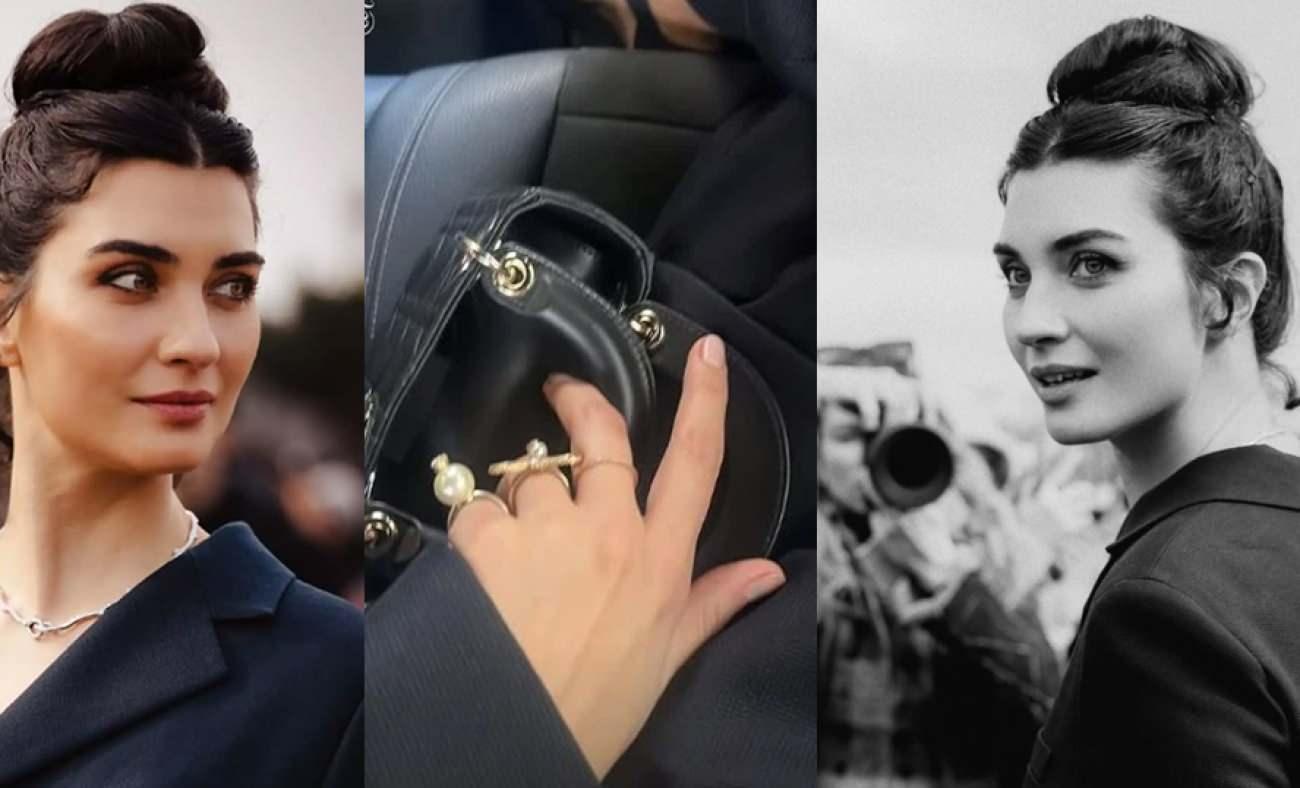 Tuba Büyüküstün şıklığı ve güzelliğiyle Paris Moda Haftası'na damga vurdu!