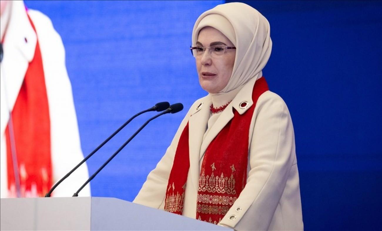 Emine Erdoğan 'Uluslararası İslam Sanatları Fuarı'nda konuştu