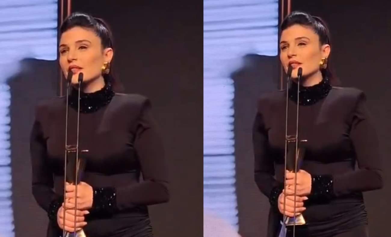 Gonca Vuslateri "Yılın En İyi Kadın Oyuncusu" seçildi: Ödülünü Filistinli Şeyma’ya adadı