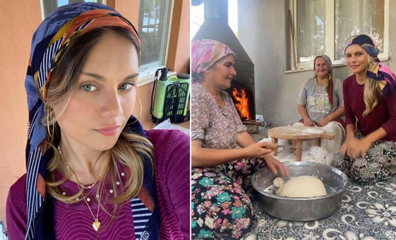 Alanya'nın İsveçli güzeli: 22 yaşında inek sağıyor, tandırda ekmek yapıyor