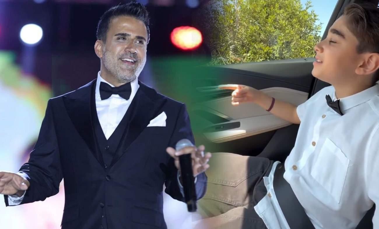 Sesini babasından almış! Emrah'ın oğlu Elyesa'dan hayran bırakan performans