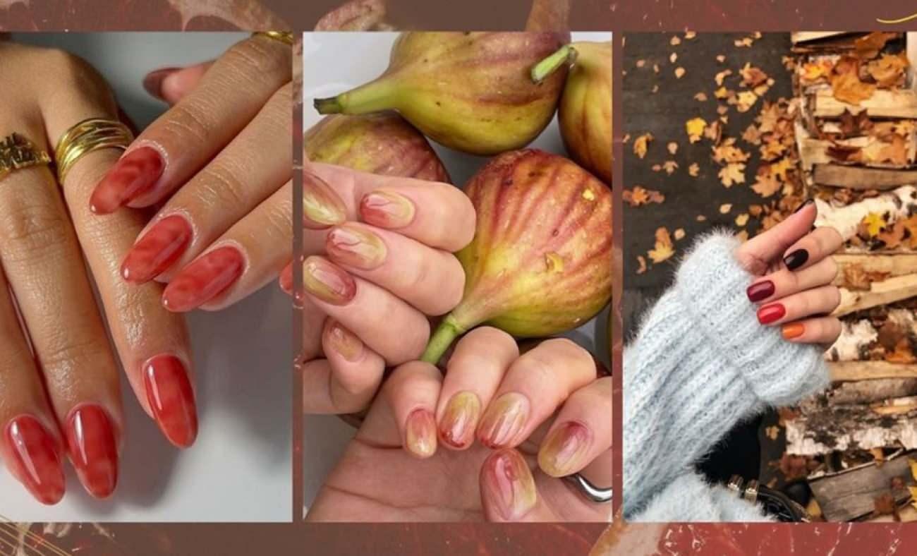 Tırnaklarda sonbahar etkisi: Renkler ve desenlerle çarpıcı manikür trendleri!