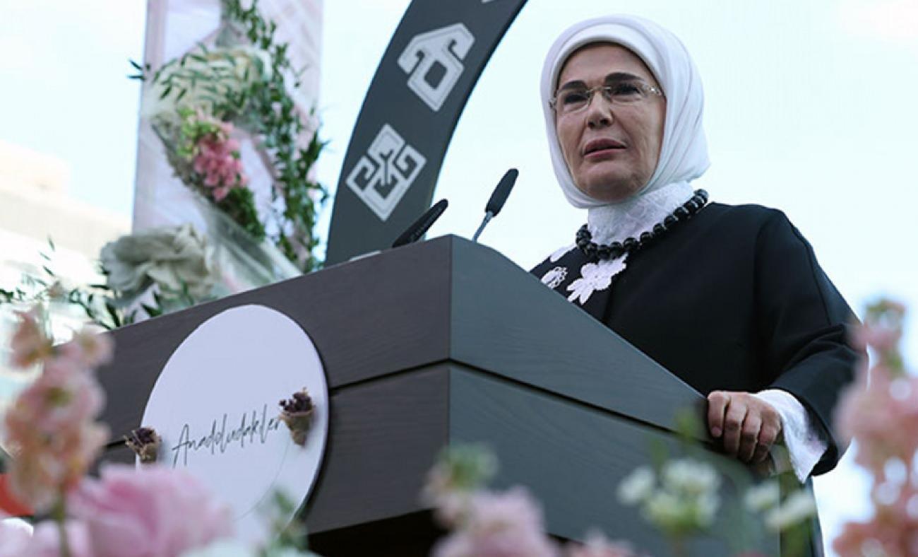 Emine Erdoğan New York'ta "Anadoludakiler: Kapıların Ardındaki Hazineler" programında konuştu