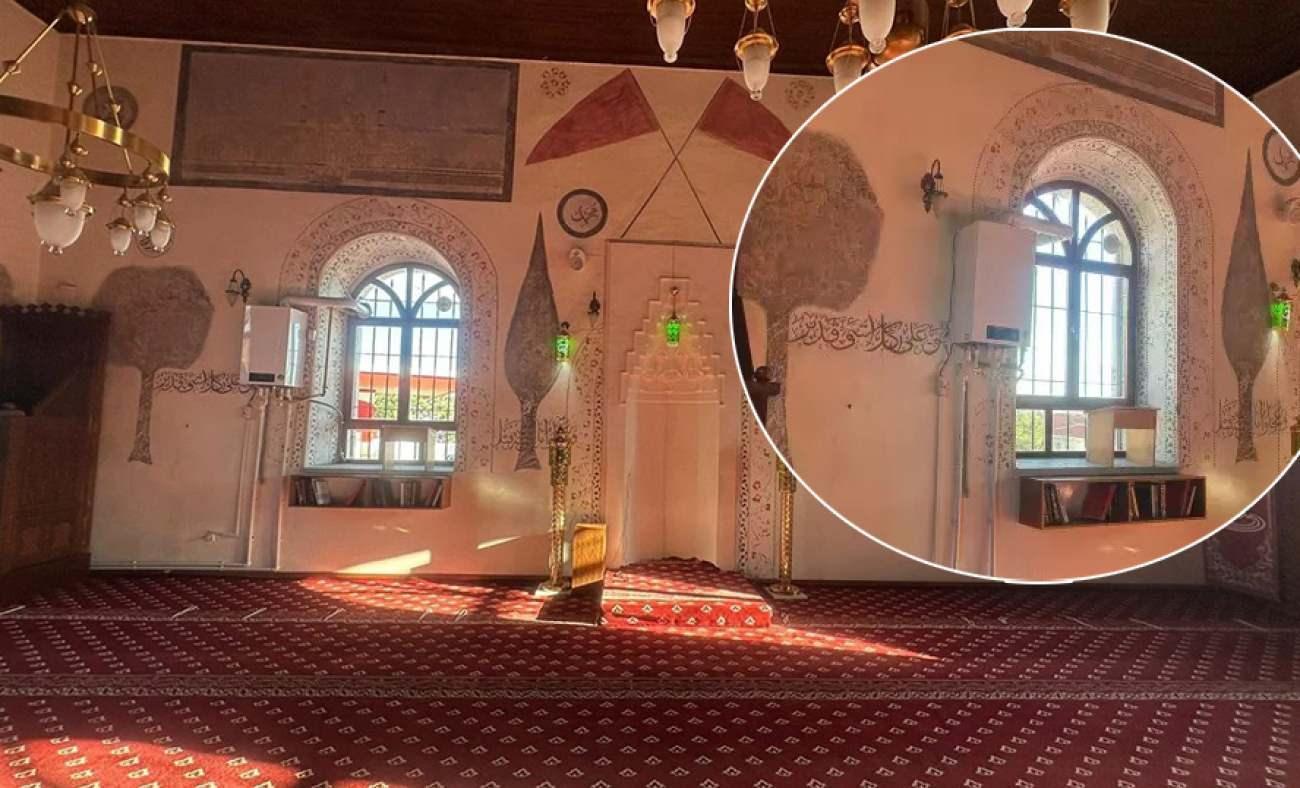 Tepki &uuml;st&uuml;ne tepki topladı: Eskişehir&rsquo;de 139 yıllık caminin kıble duvarında şoke eden manzara!