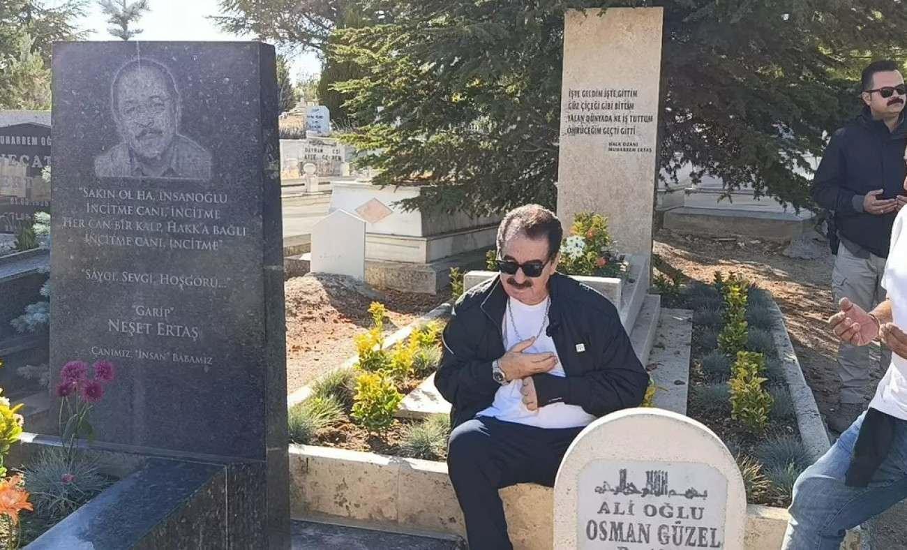 İbrahim Tatlıses’ten Neşet Ertaş’ın mezarına ziyaret!