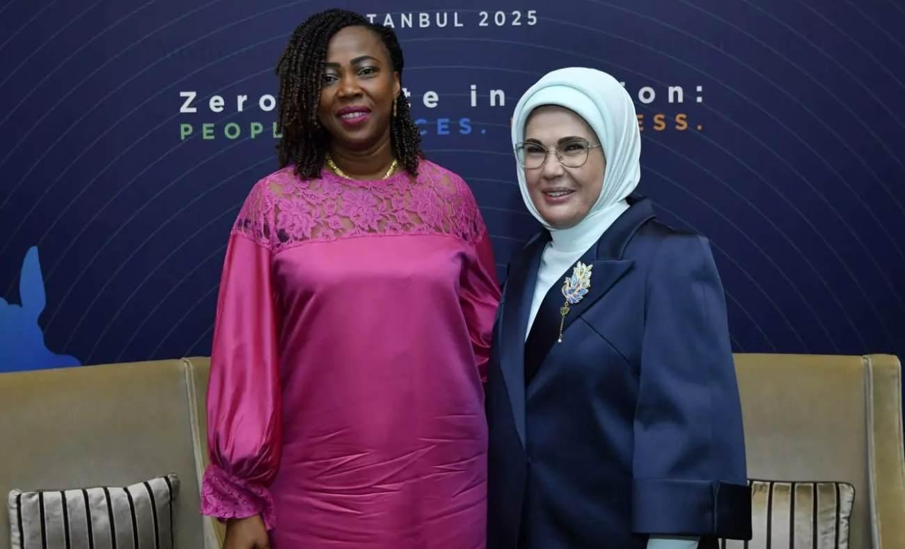 Emine Erdoğan, Sierra Leone First Lady'si Fatima Maada Bio ile bir araya geldi