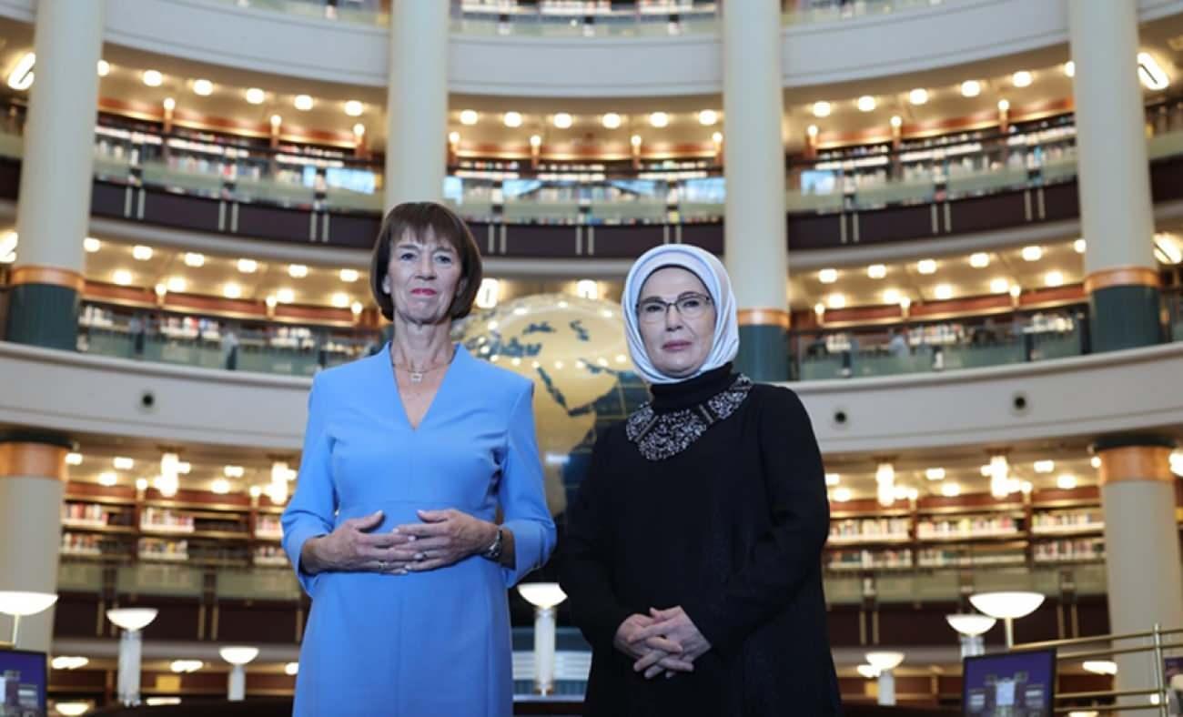 Emine Erdoğan'dan Almanya Başbakanı Merz'in eşiyle yaptığı ziyaretlere ilişkin paylaşım