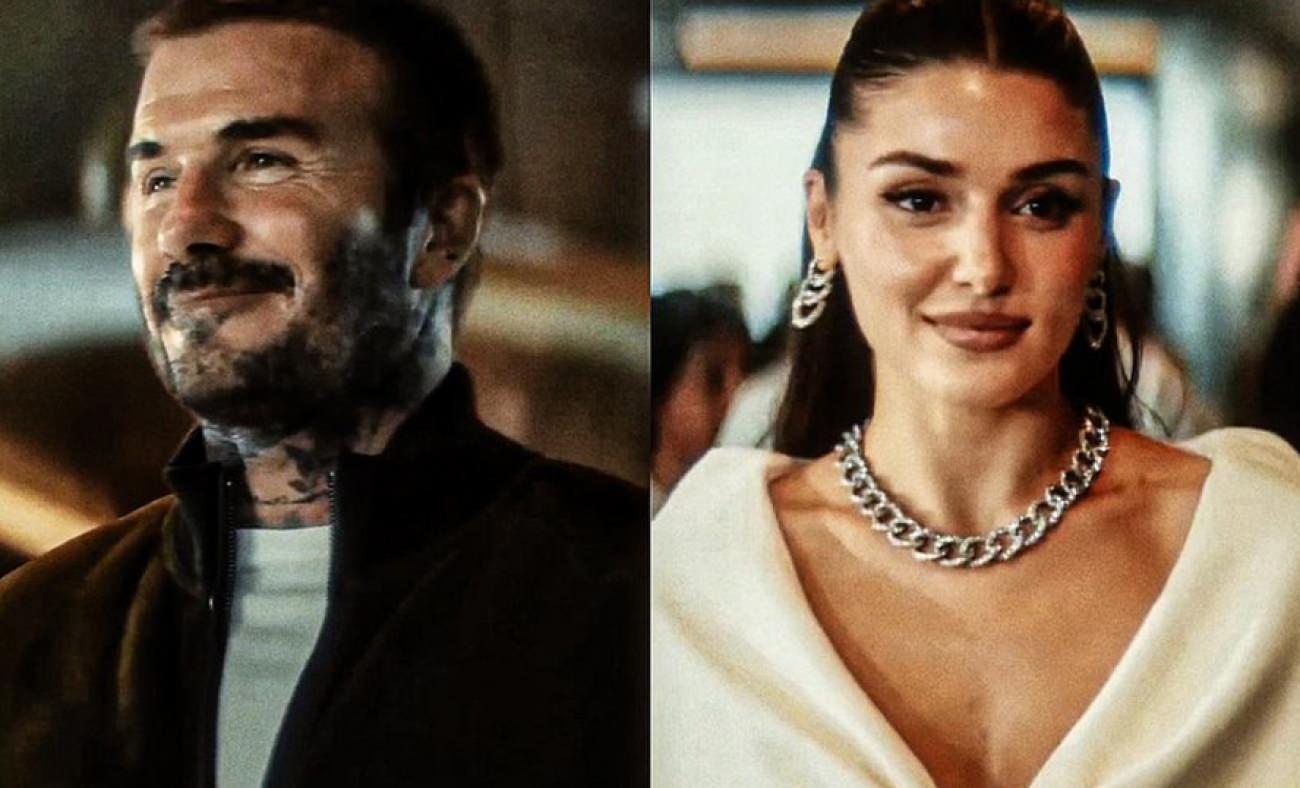 Hande Erçel, David Beckham ile birlikte reklam filminde oynadı!