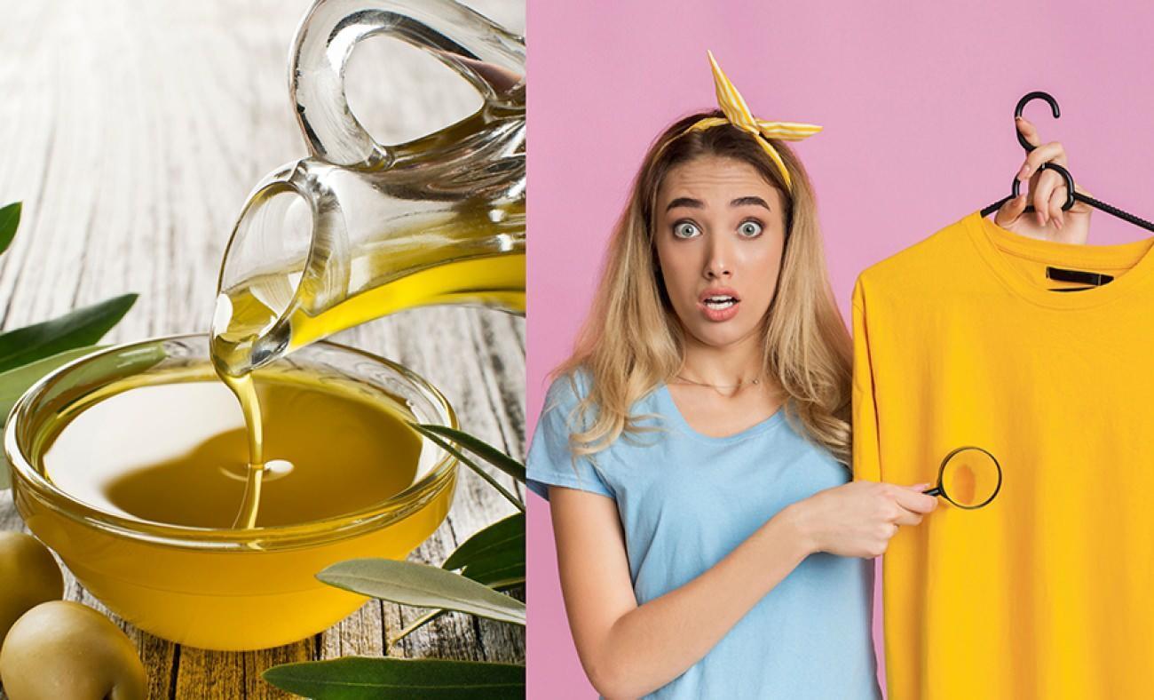 Zeytinyağı lekesi nasıl &ccedil;ıkar? Zeytinyağı lekesini hızlıca &ccedil;ıkaran y&ouml;ntem