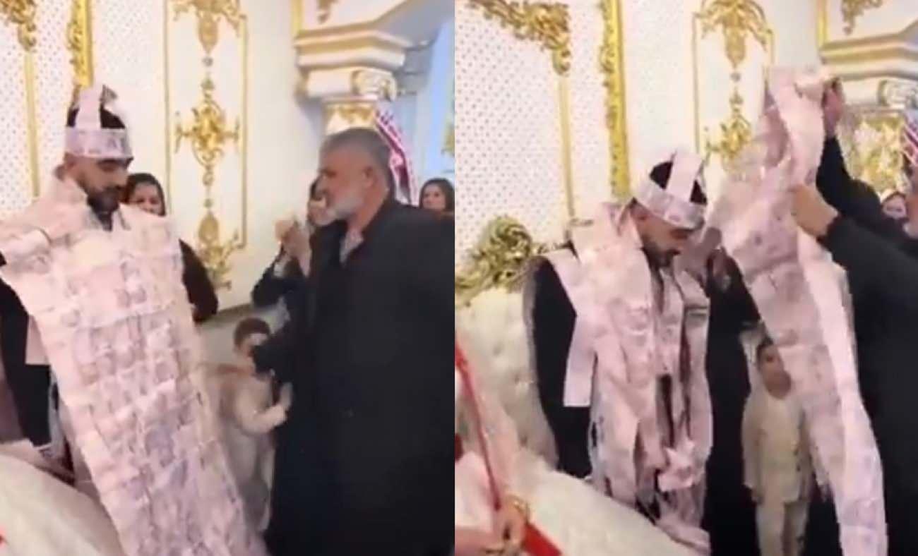 Böyle düğün ne görüldü ne duyuldu: 200 TL'den miğfer ve yelek yapıp damada taktılar