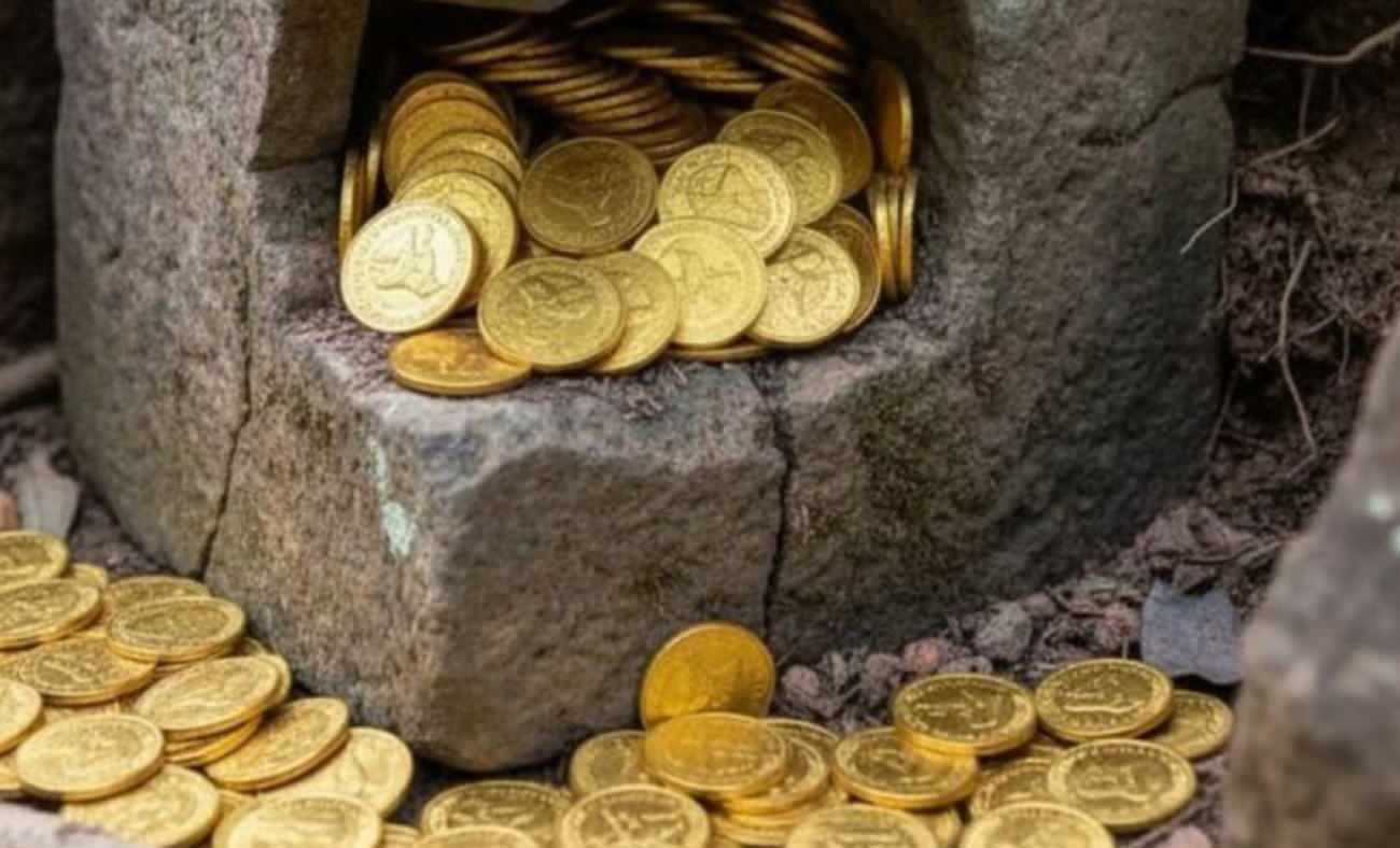 Restorasyonda şaşırtan keşif! Toprağın altından 103 altın çıktı