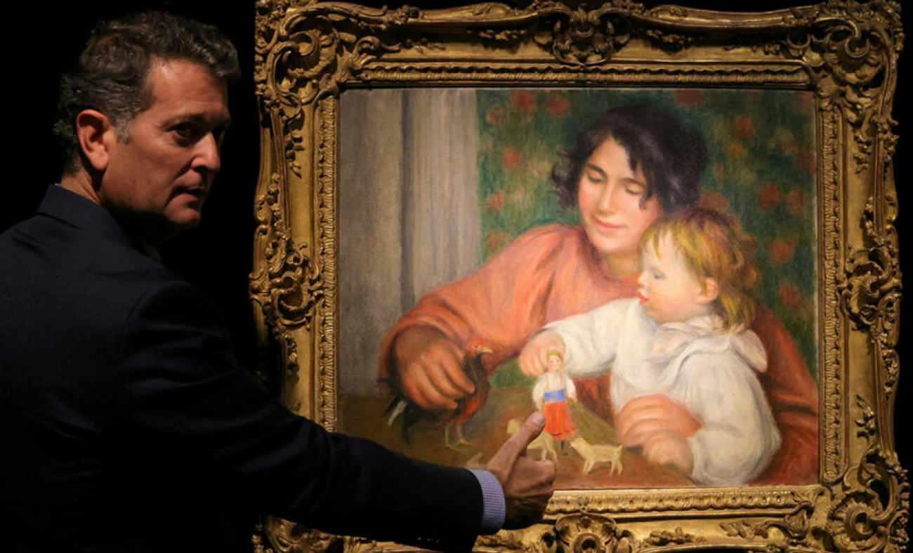 Renoir'in daha önce görülmeyen 130 yıllık tablosu rekor fiyata satıldı!