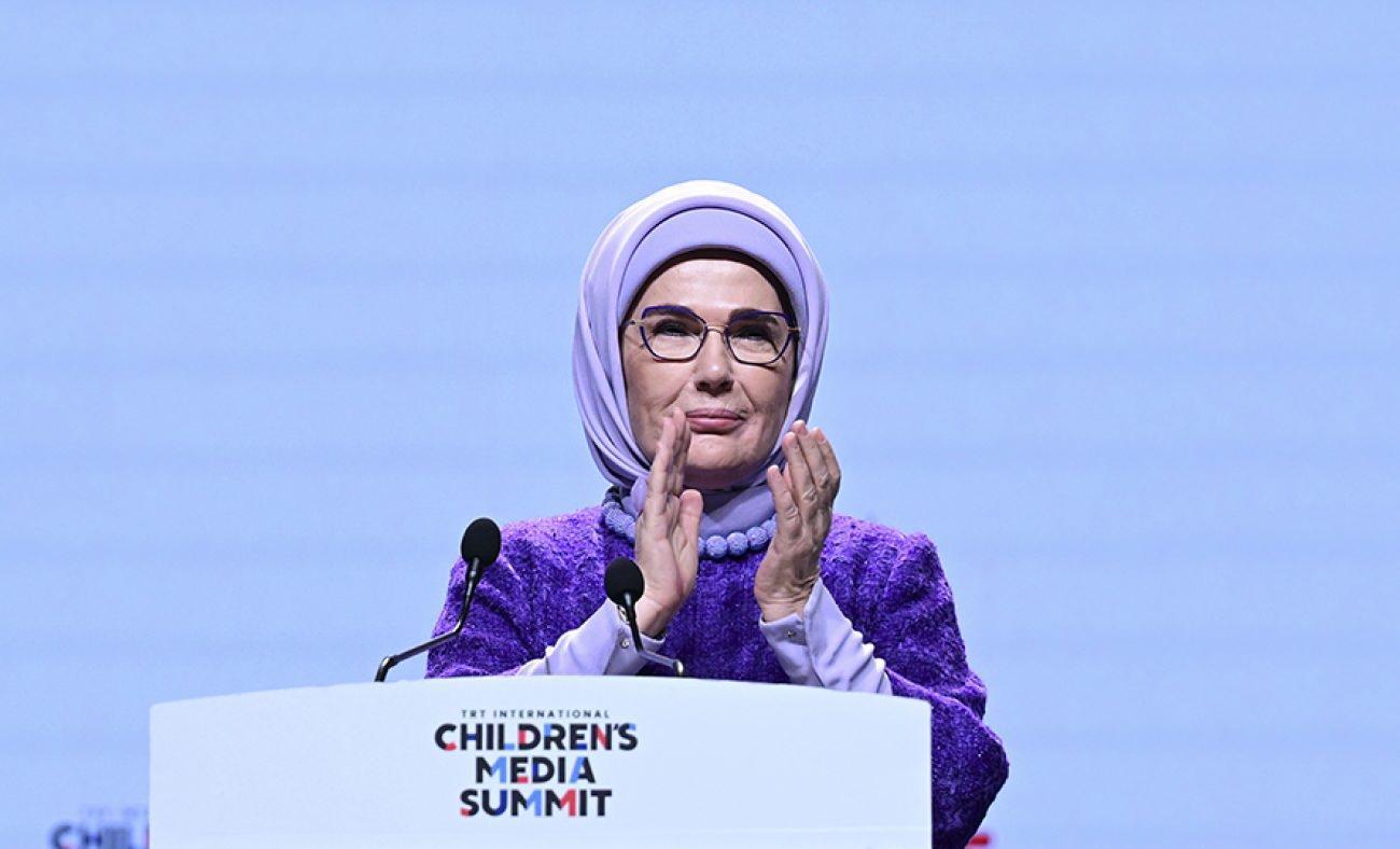 Emine Erdoğan, TRT Uluslararası Çocuk Medyası Zirvesi’ne katıldı!