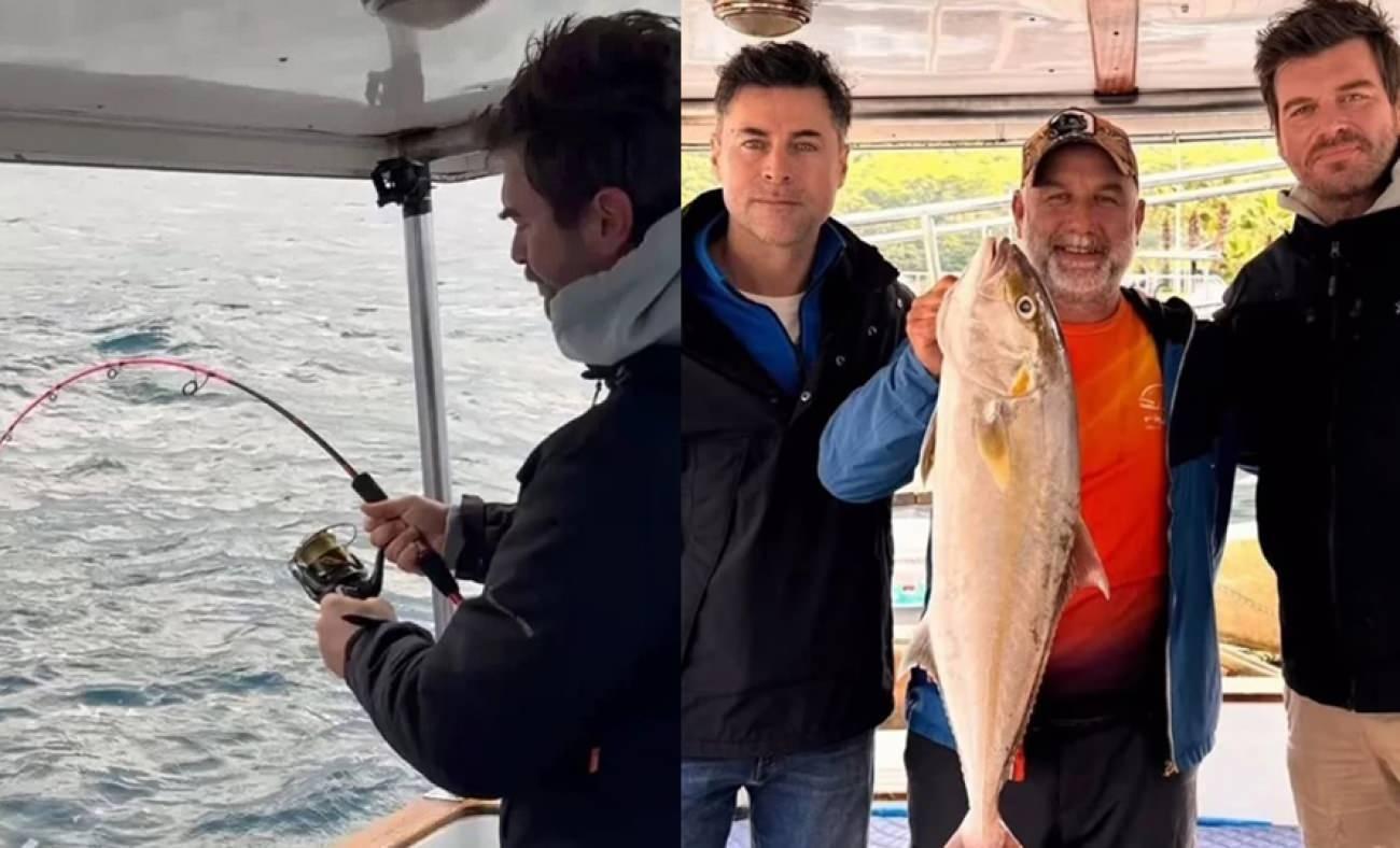 Kıvan&ccedil; Tatlıtuğ ve Kıvan&ccedil; Kasabalı balık tuttu! O anlar &ccedil;ok konuşuldu