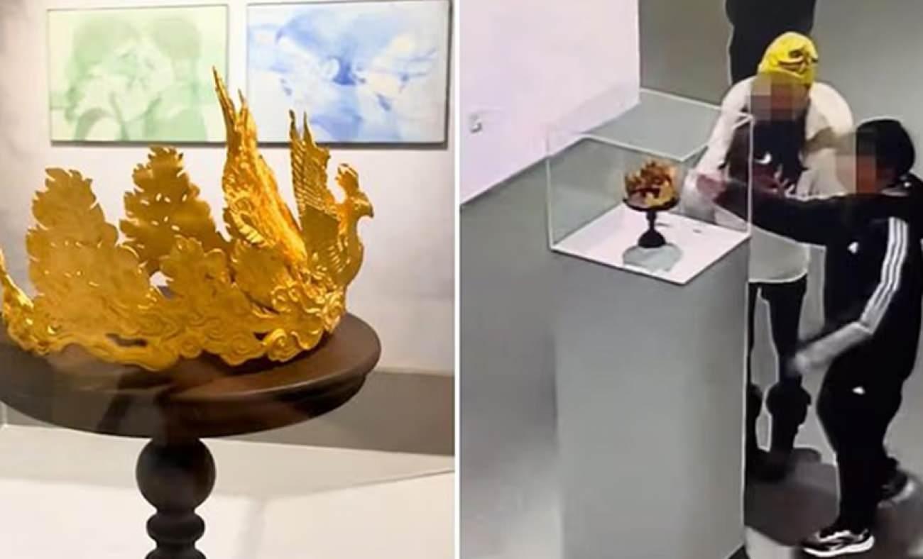 &Ccedil;in'de akılalmaz olay: Sergiyi gezen &ccedil;ocuğun sakarlığı 2.4 milyon TL'ye mal oldu!