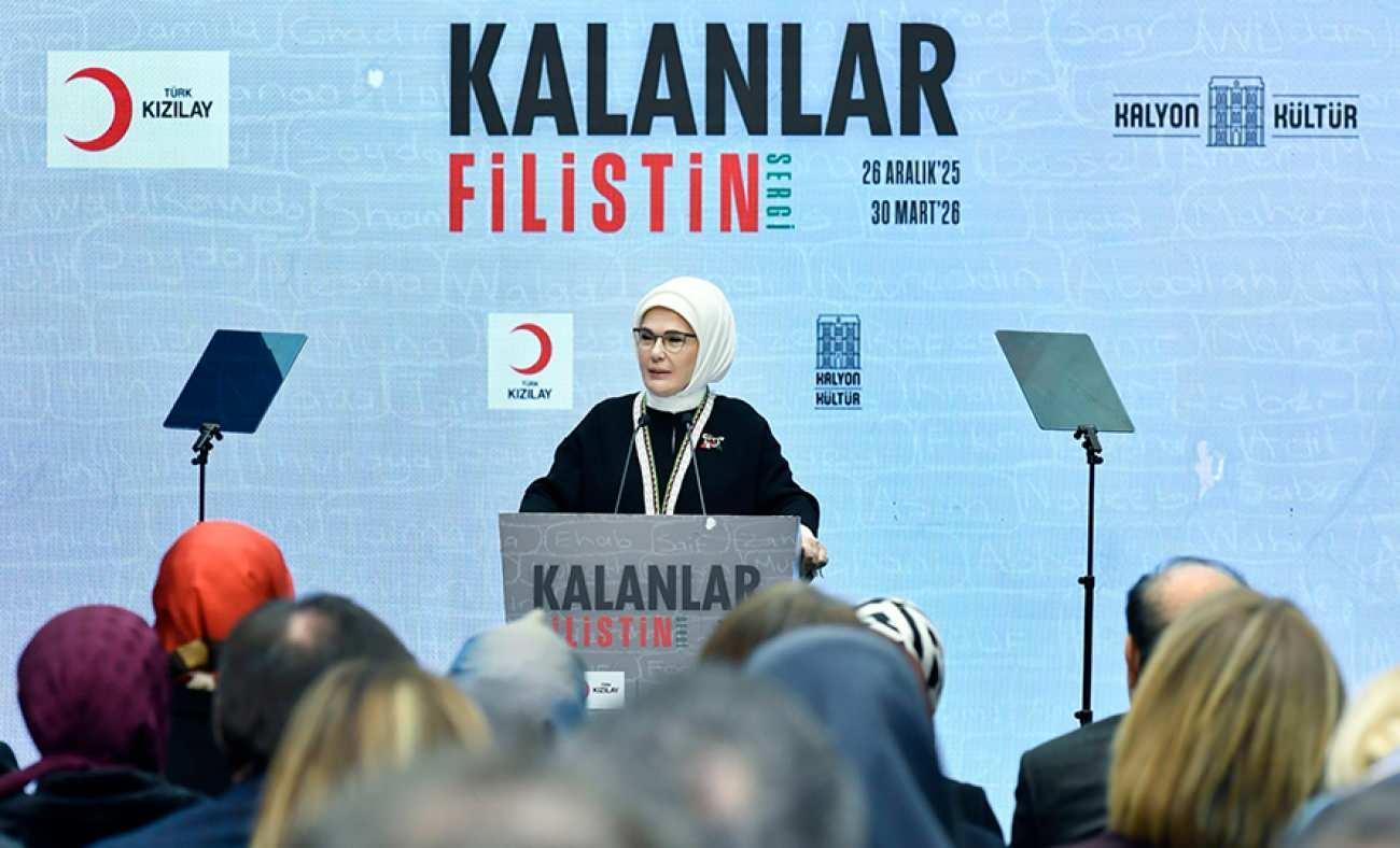 Emine Erdoğan'dan "Kalanlar" Filistin Sergisi'ne ilişkin paylaşım
