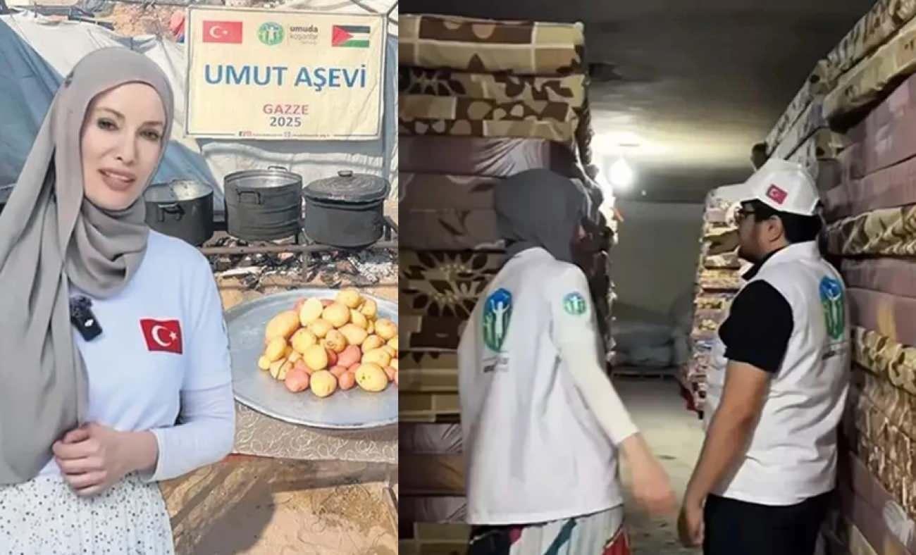 Gazze i&ccedil;in m&uuml;cadeleyi s&uuml;rd&uuml;r&uuml;yor: Gamze &Ouml;z&ccedil;elik'ten duygulandıran hamle!