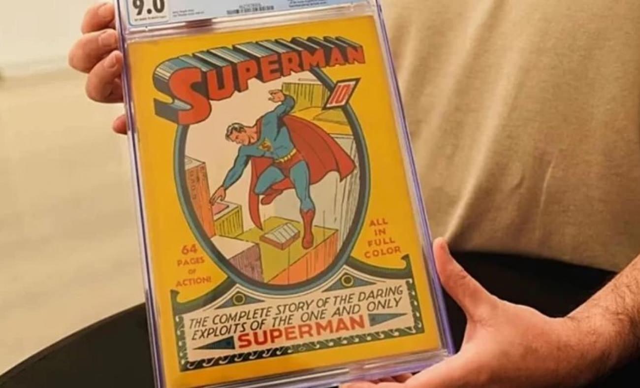 D&uuml;nyada kalan 100 kopyadan biri! Superman'in ilk &ccedil;izgi romanı rekor fiyata satıldı