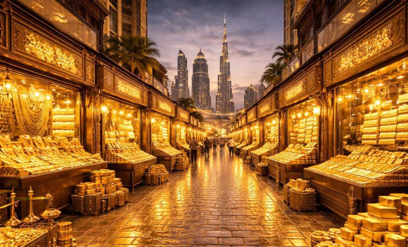D&uuml;nyada bir ilk: Dubai'de altın sokak kuruluyor