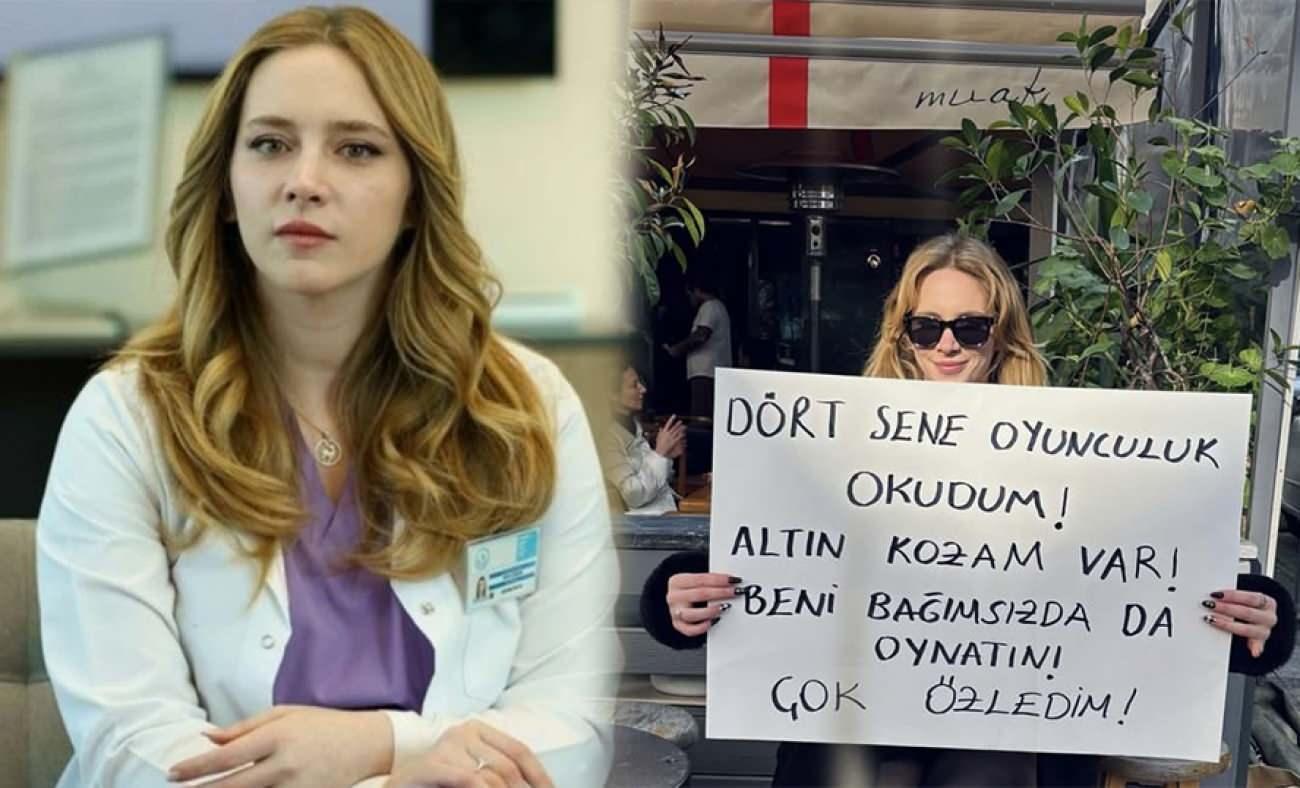 Hayal K&ouml;seoğlu'ndan ilgin&ccedil; paylaşım: Sokakta pankart a&ccedil;ıp seslendi!