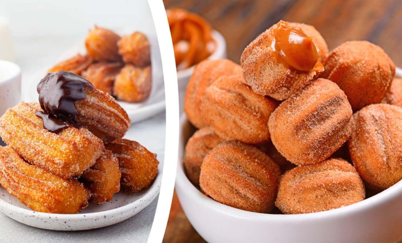 Tatlı krizlerini 5 dakika da &ccedil;&ouml;zen pastane usul&uuml; churros tarifi!