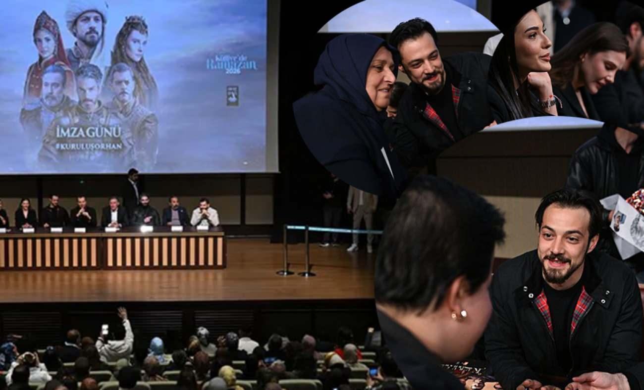 K&uuml;lliye'de 'Kuruluş Orhan' r&uuml;zgarı! &Uuml;nl&uuml; oyuncular sevenleriyle buluştu