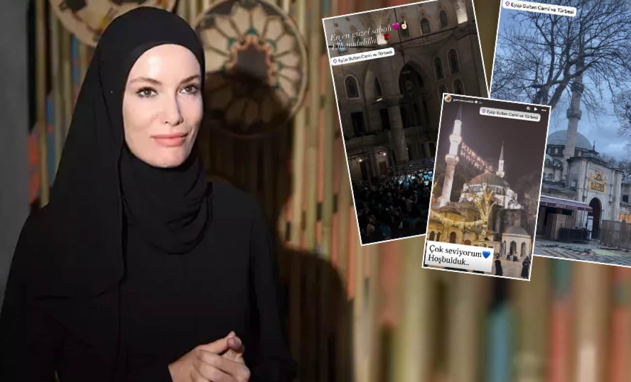 Gamze &Ouml;z&ccedil;elik Ramazan paylaşımlarıyla mest etti: &Ccedil;ok seviyorum!